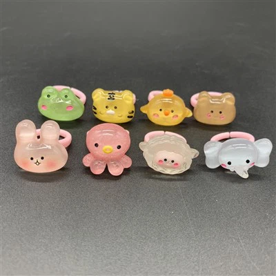 Plastični prstenovi sa slatkim crtanim životinjama